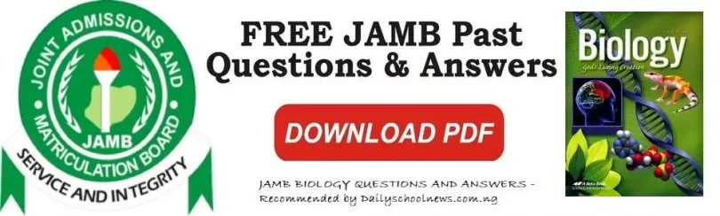 jamb biology questions and answers
